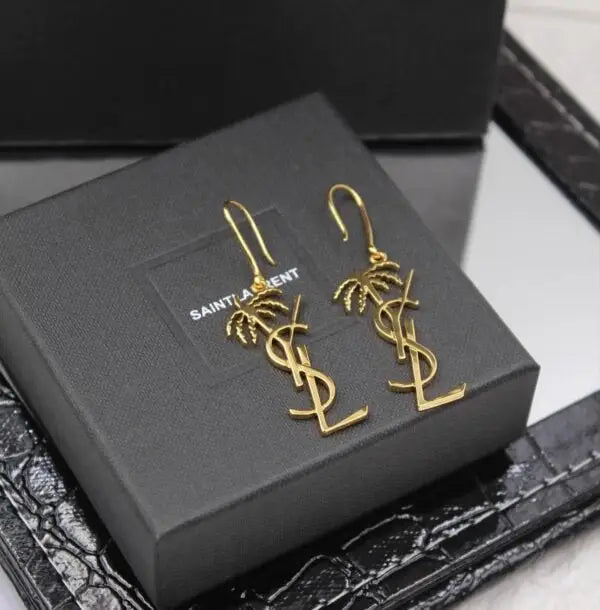 YSL Jewelry | Cassandre Opyum Stud Earrings Silver Crystals