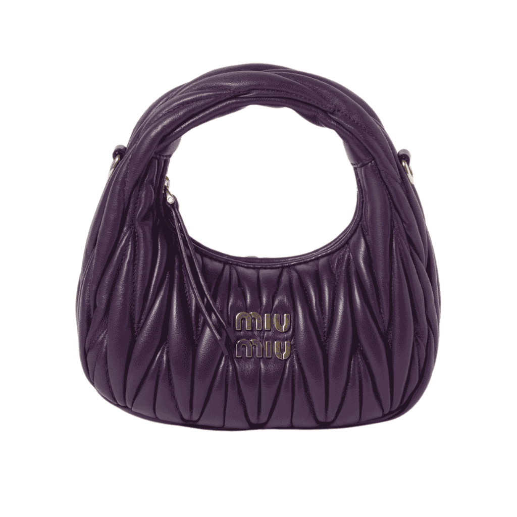 Miu Miu Bag | Wander Matelassé Nappa Leather Hobo Mini-Bag