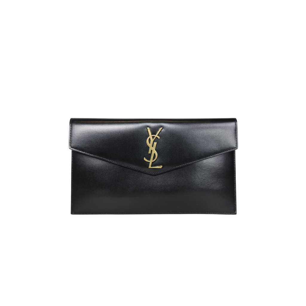 Saint Laurent Pouch | Uptown Pouch Black Calfskin Leather