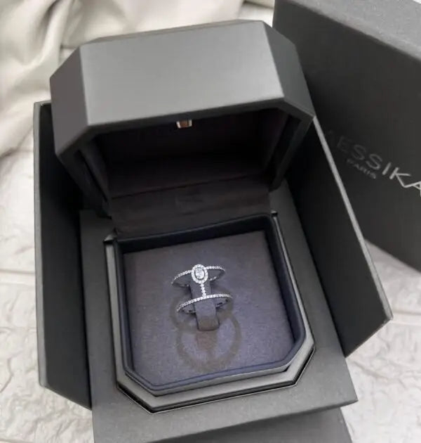 Messika Jewelry | My Twin Toi Open Ring Yellow Gold Diamonds