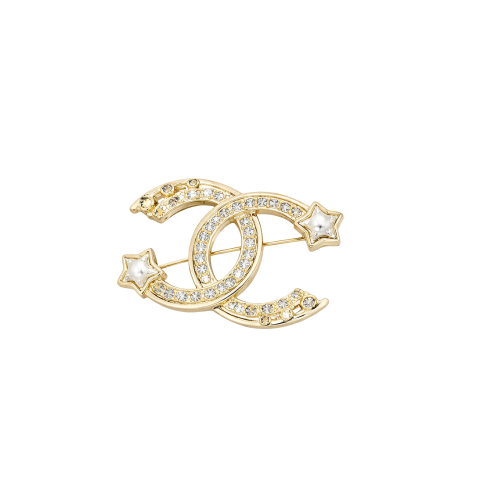 Chanel Jewelry | Crystal CC Dangle Hoop Earrings Silver Tone