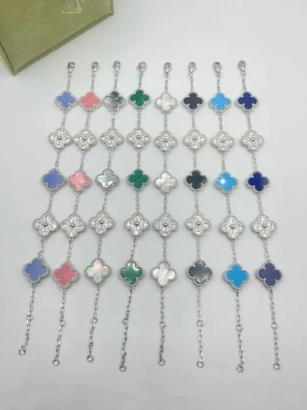 Van Cleef & Arpels Jewelry | Alhambra Bracelet Collection Silver