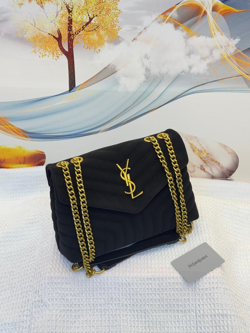 Saint Laurent Bag | Loulou Black Golden