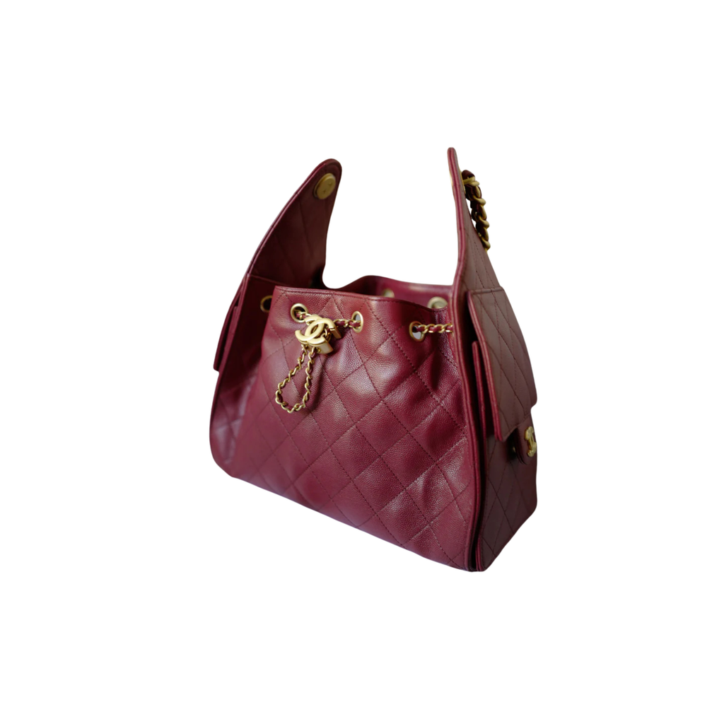 Chanel Bag | 25K Small Hobo Bag Red Grained