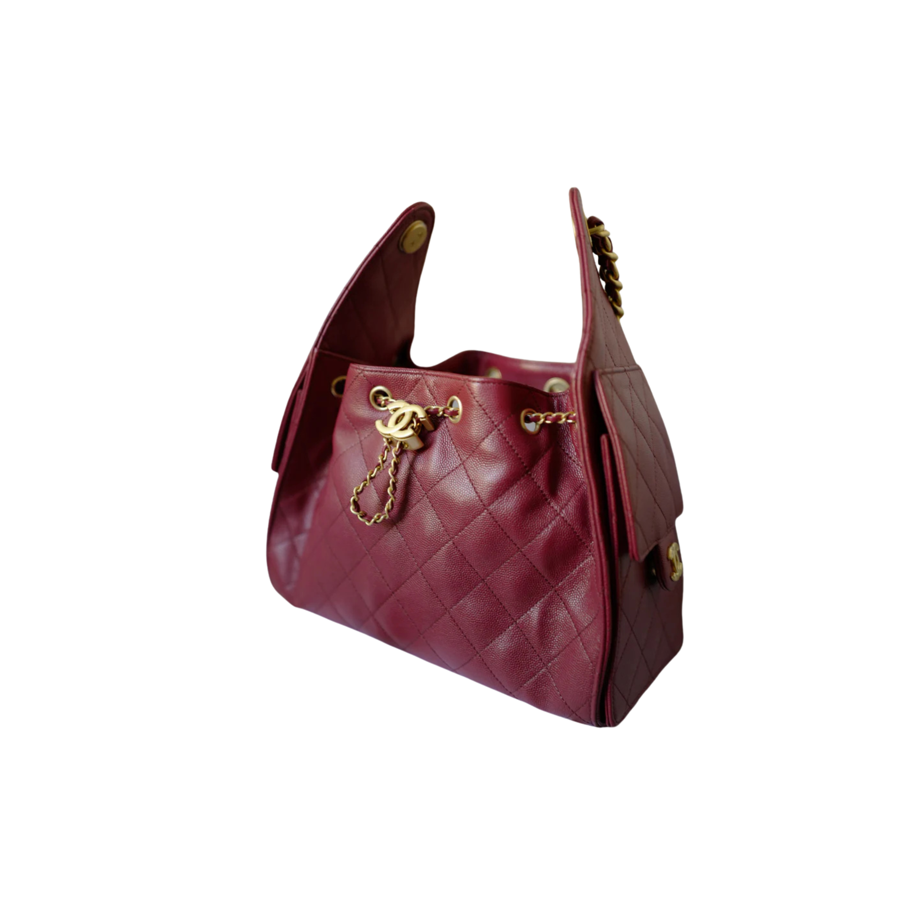 Chanel Bag | 25K Small Hobo Bag Red Grained