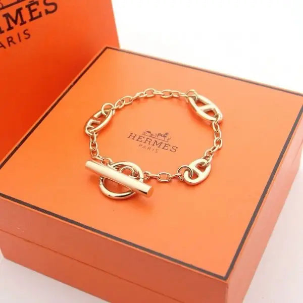Hermès Jewelry | Chaine Ancre Farandole Bracelet Gold Plain