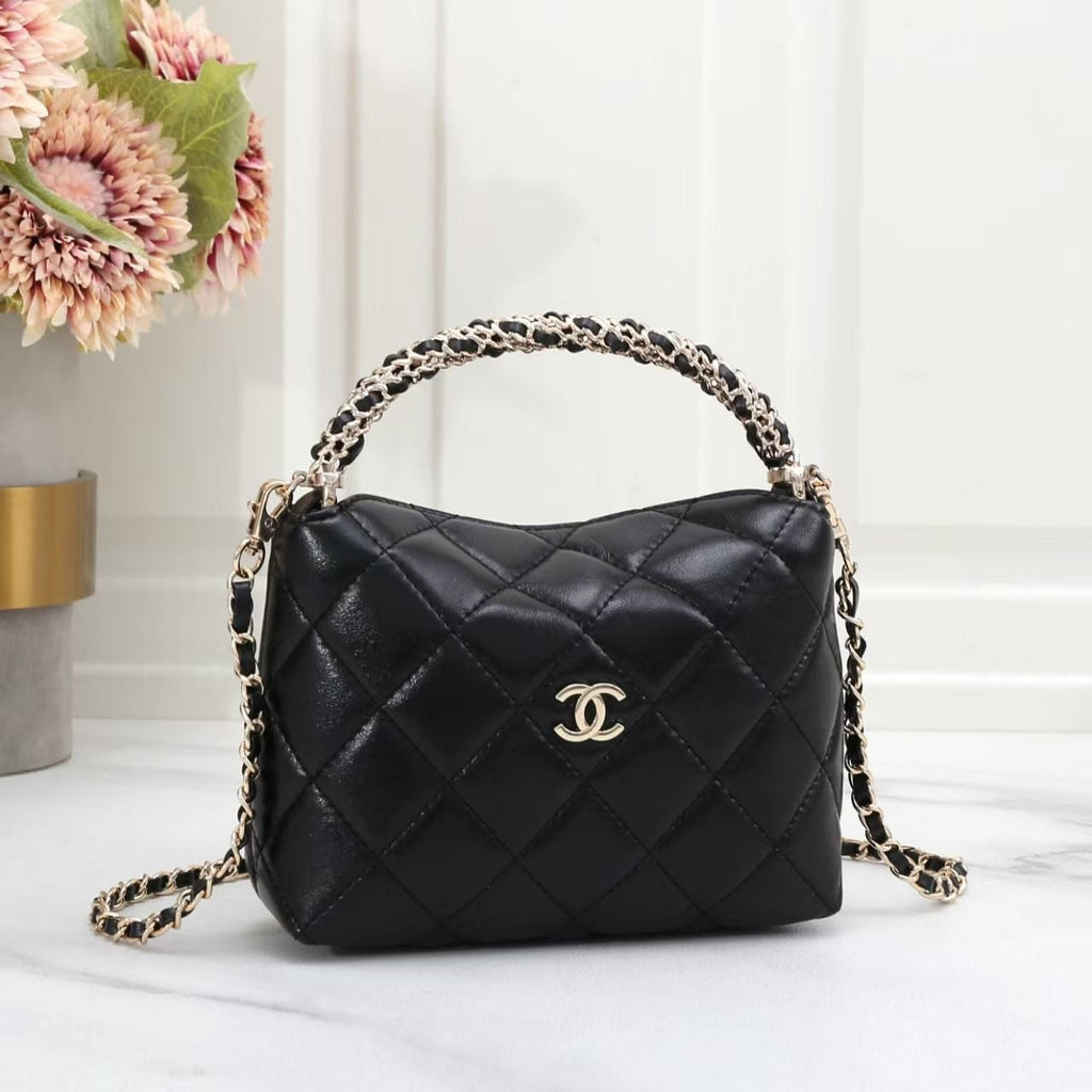 Chanel Bag | 24B Mini Top Handle Bag Chain Black