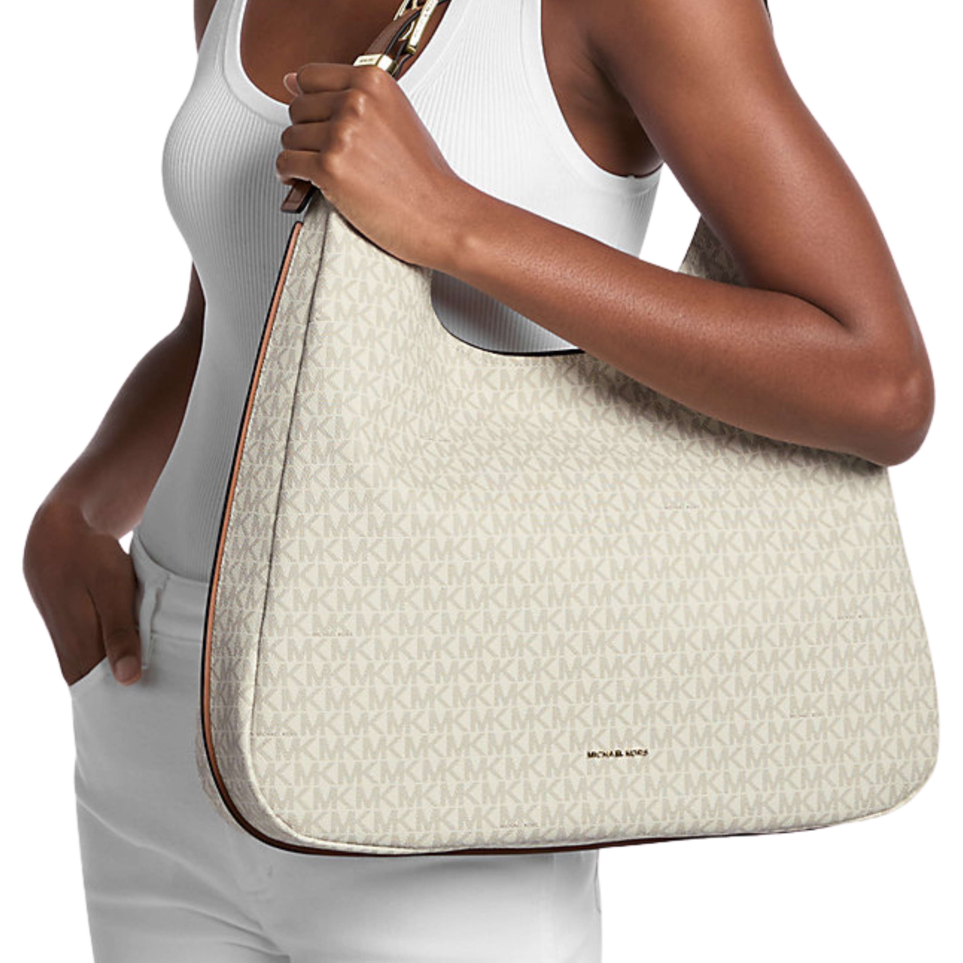 Michael Kors Bag | Aria Large Signature Logo Shoulder Bag