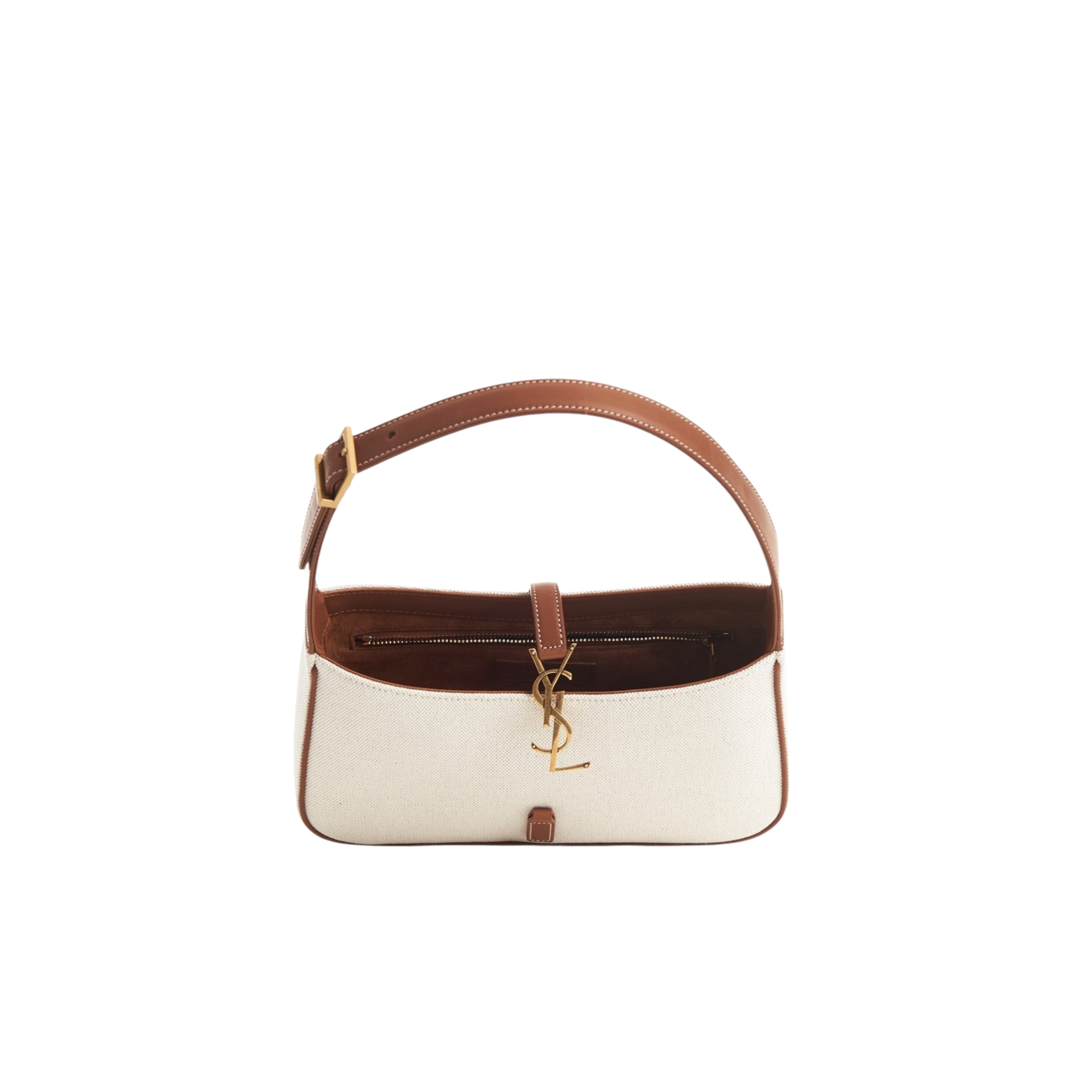 Saint Laurent Bag | Le 5 à 7 Canvas Leather Hobo Bag