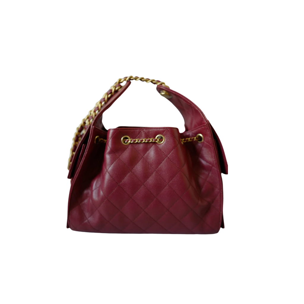 Chanel Bag | 25K Small Hobo Bag Red Grained