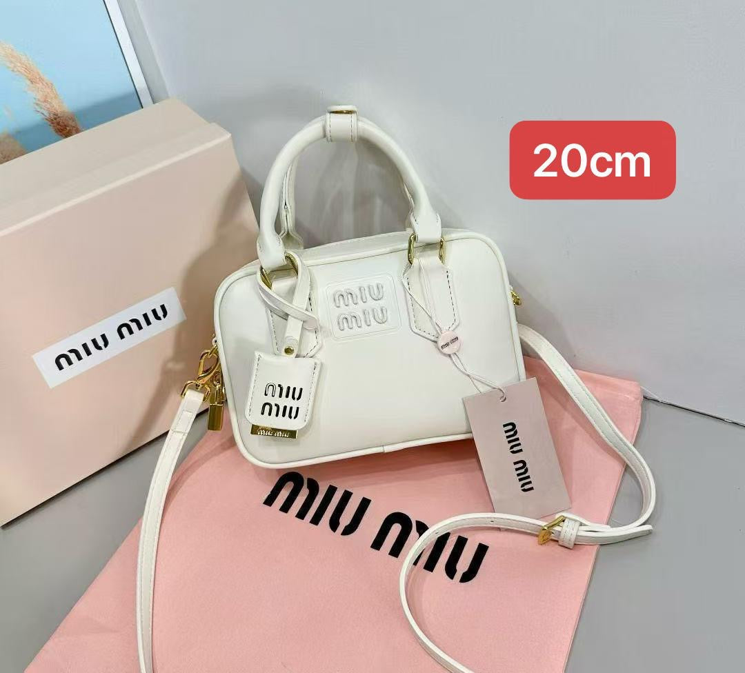 Miu Miu Bag Arcadie Leather White