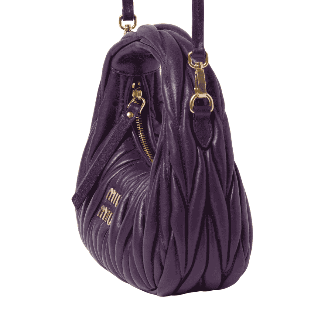 Miu Miu Bag | Wander Matelassé Nappa Leather Hobo Mini-Bag