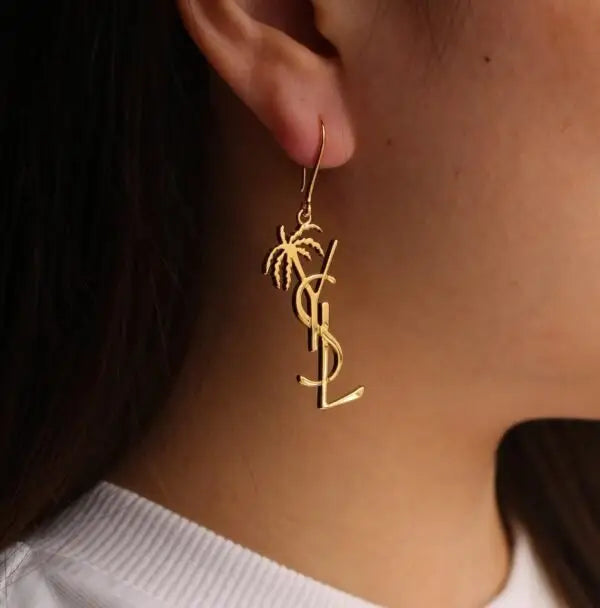 YSL Jewelry | Cassandre Opyum Stud Earrings Silver Crystals
