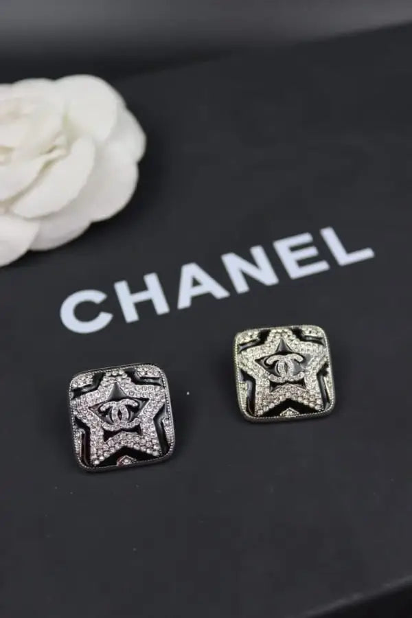 Chanel Jewelry | CC Logo Star Pendant Necklace Earrings Set