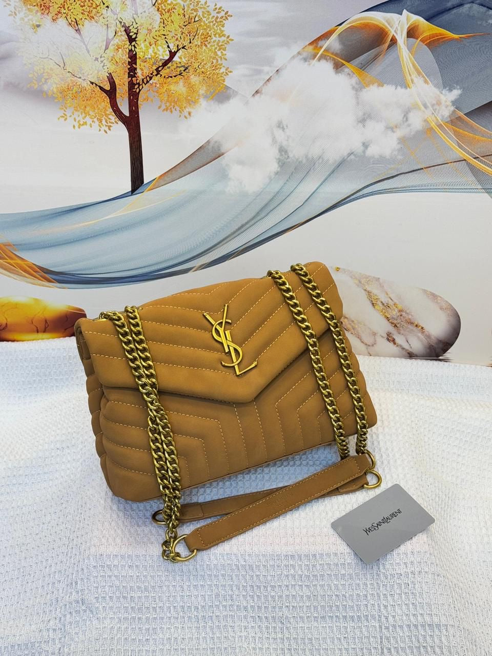 YSL Bag  | Loulou Matelassé Cheddar Leather