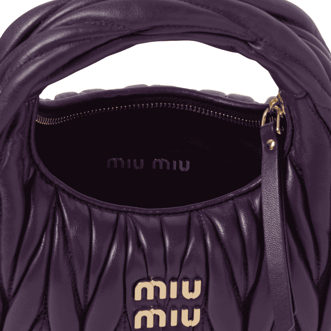 Miu Miu Bag | Wander Matelassé Nappa Leather Hobo Mini-Bag