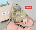 Miu Miu Bag Arcadie Leather Top Handle