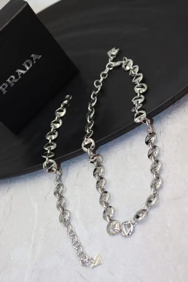 Prada Jewelry | Eternal Gold Triangle Jewelry Set Silver
