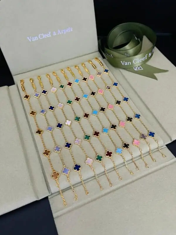 Van Cleef & Arpels Jewelry | Alhambra Bracelet Collection Silver