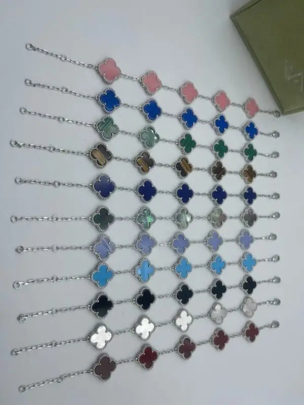 Van Cleef & Arpels Jewelry | Alhambra Bracelet Collection Silver