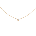 Cartier Jewelry | D Amour Pendant 18K-Gold Necklace Single Round Brilliant Cut-Diamond