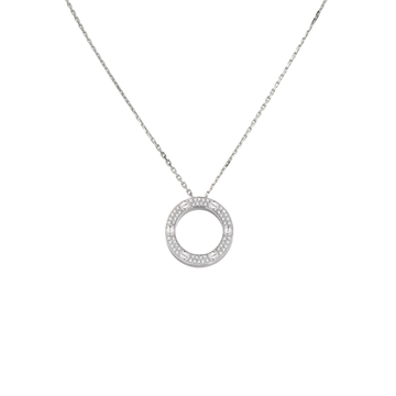 Cartier Jewelry | Love Pendant Paved Necklace