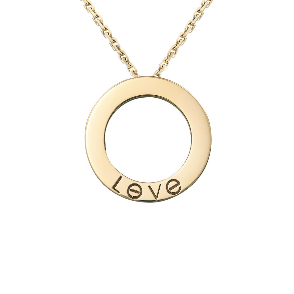 Cartier Jewelry | Love Pendant Paved Necklace