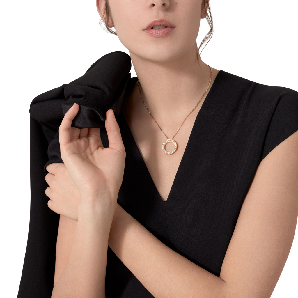 Cartier Jewelry | Love Pendant Paved Necklace