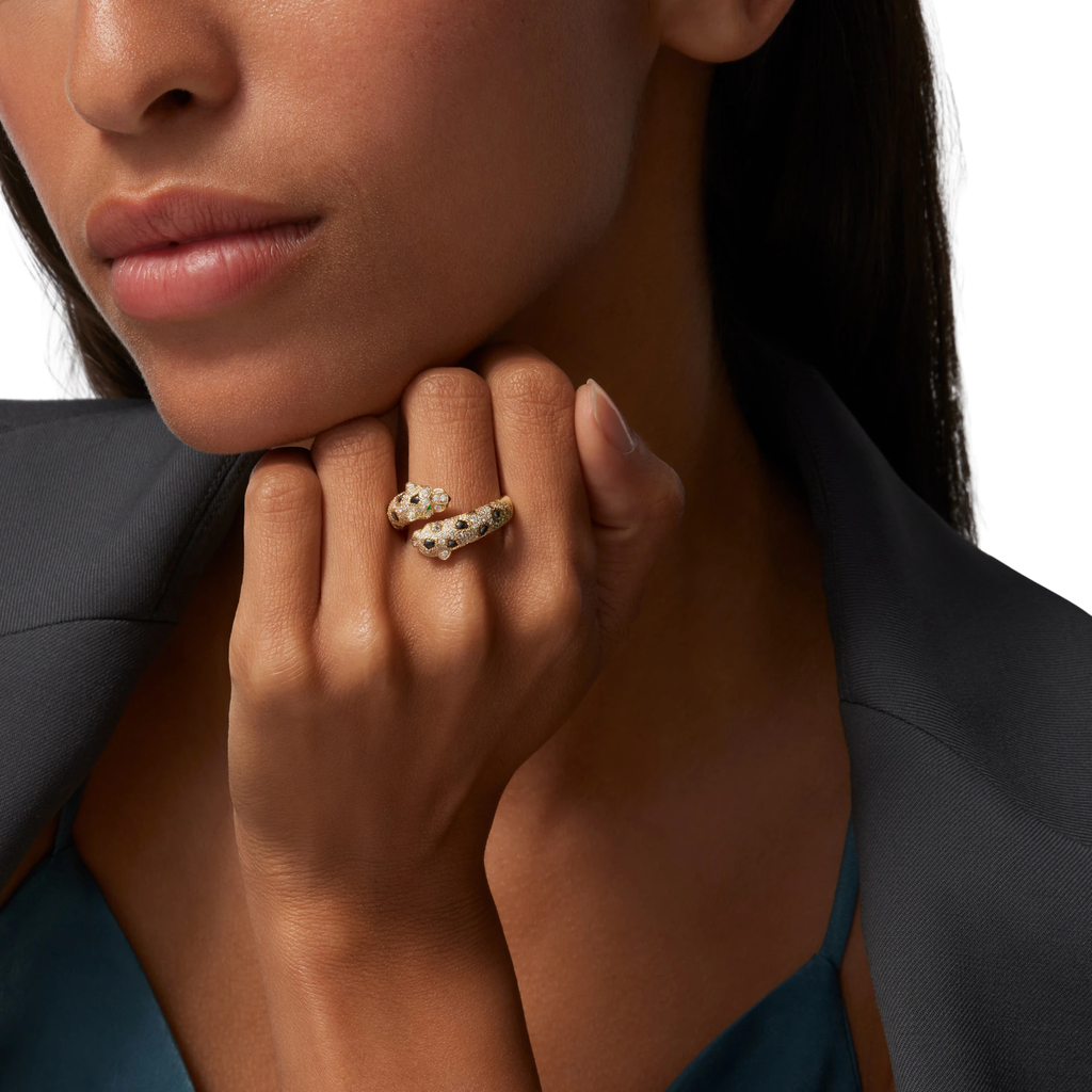 Cartier Jewelry | Panthere De Cartier Ring Semi Paved