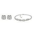 Chanel Jewelry | CC Logo Star Pendant Necklace Earrings Set