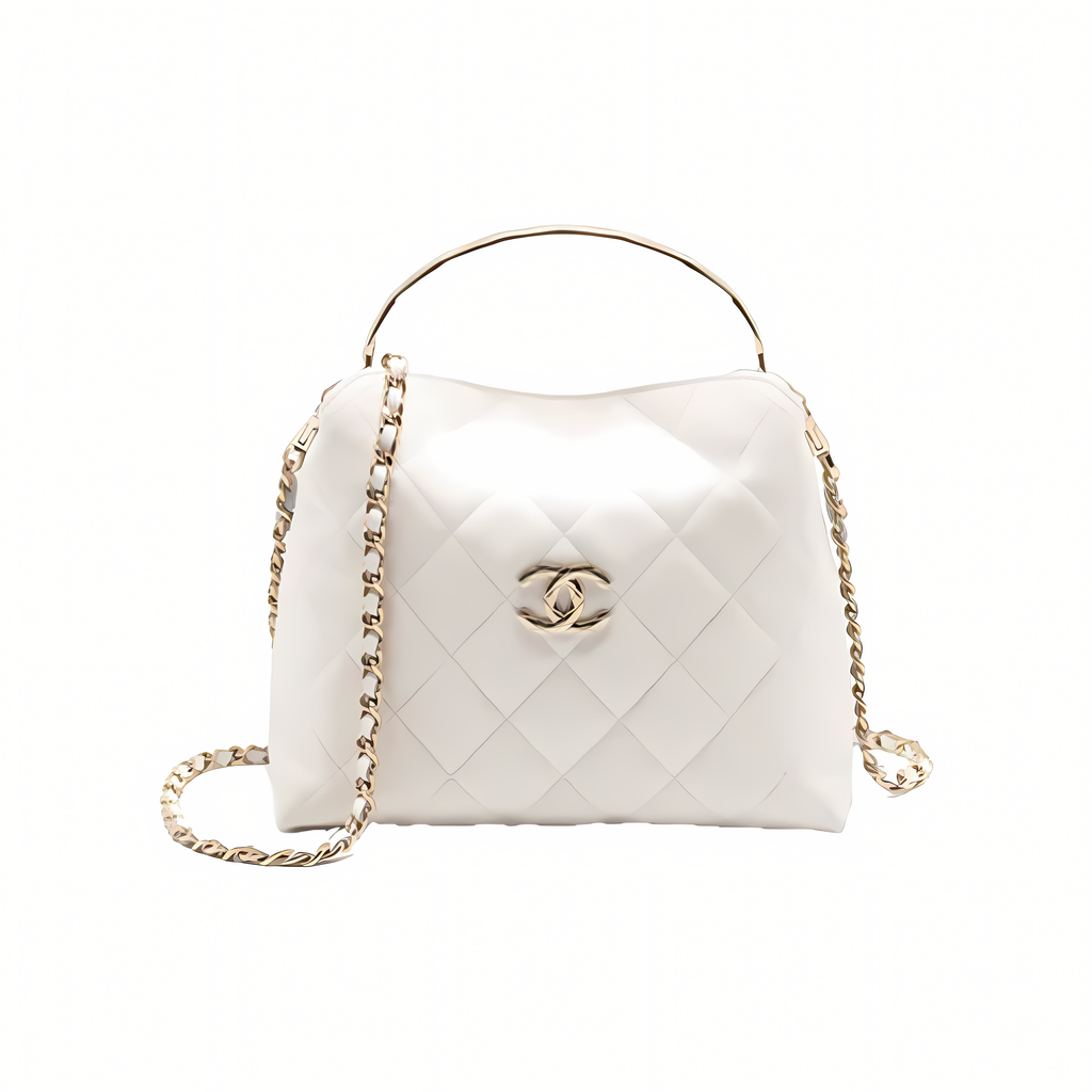 Chanel Bag | 25S Coco Crush Handle Caviar White LGHW