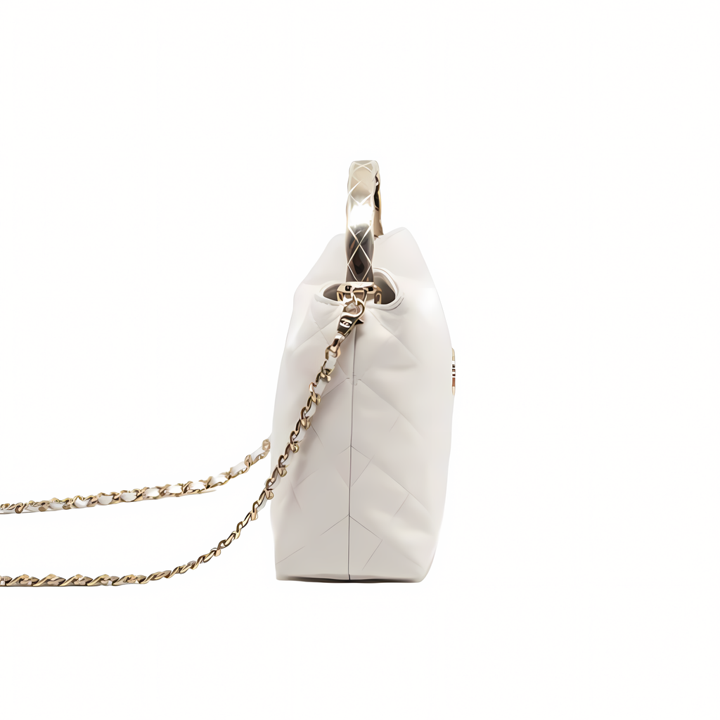 Chanel Bag | 25S Coco Crush Handle Caviar White LGHW