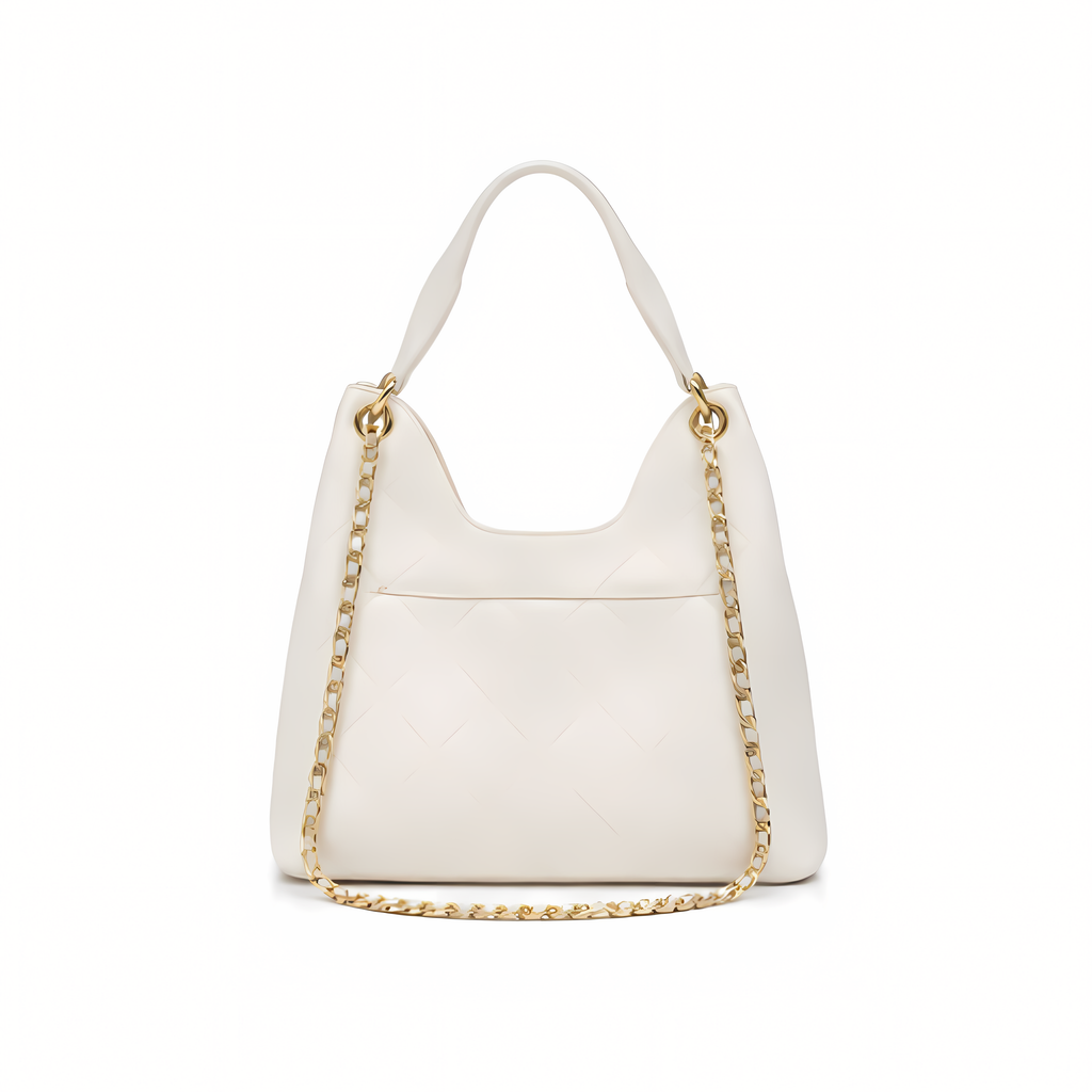 Chanel Bag | 25 Medium Hobo Light Beige Quilted Caviar
