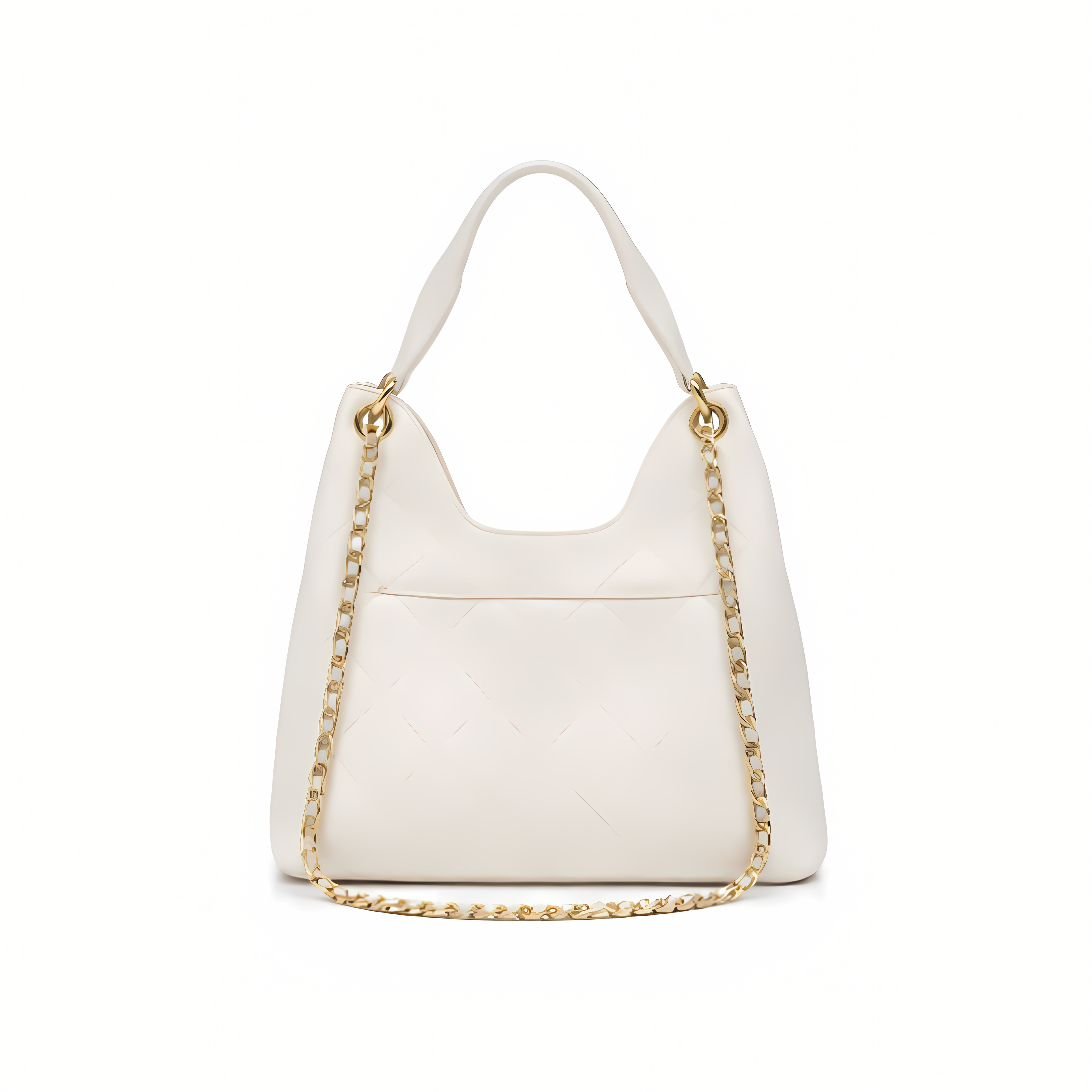 Chanel Bag | 25 Medium Hobo Light Beige Quilted Caviar