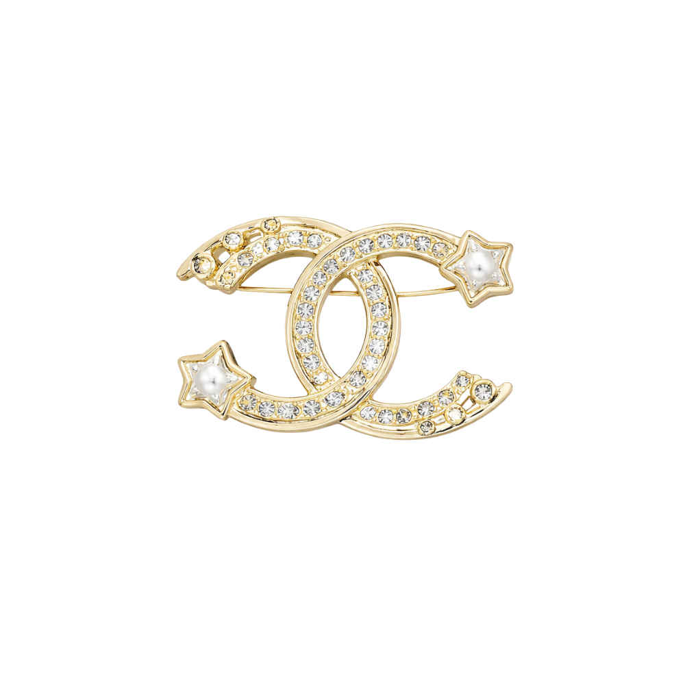Chanel Jewelry | Crystal CC Dangle Hoop Earrings Silver Tone