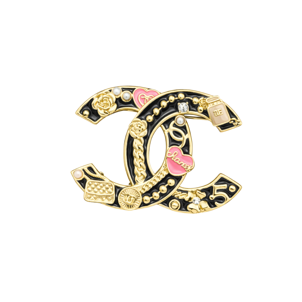 Chanel Jewelry | Chanel Quilted Heart CC Logo Pearl Station