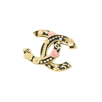 Chanel Jewelry | Chanel Quilted Heart CC Logo Pearl Station