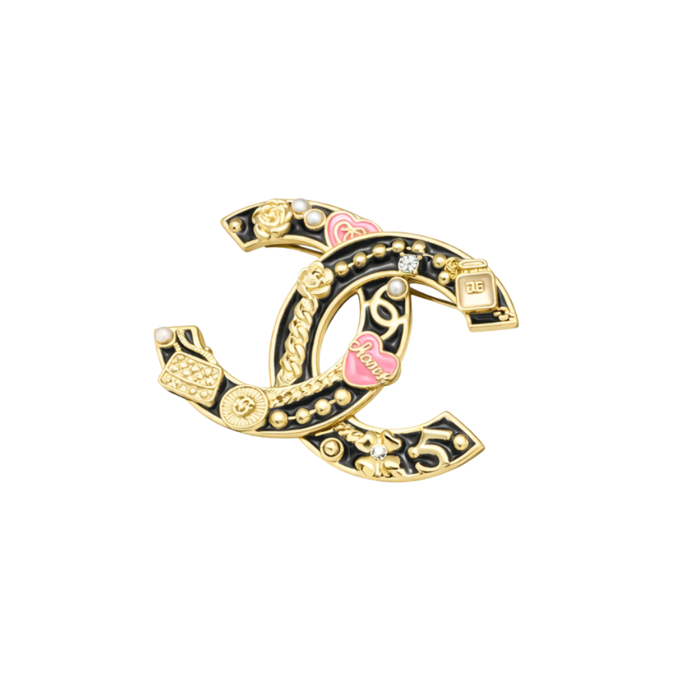Chanel Jewelry | Chanel Quilted Heart CC Logo Pearl Station