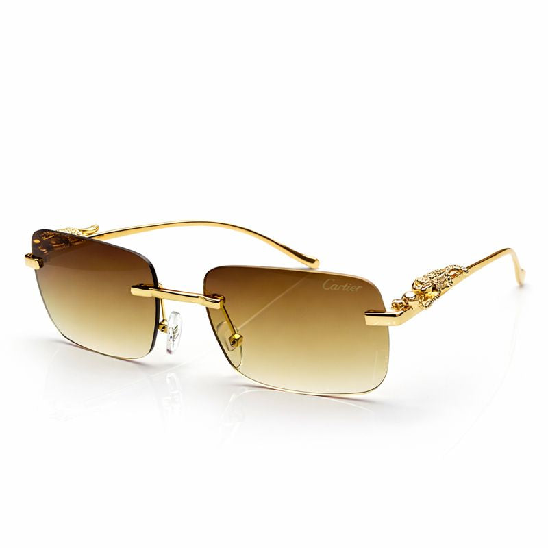 Cartier | Oversized Black Lens Sunglasses