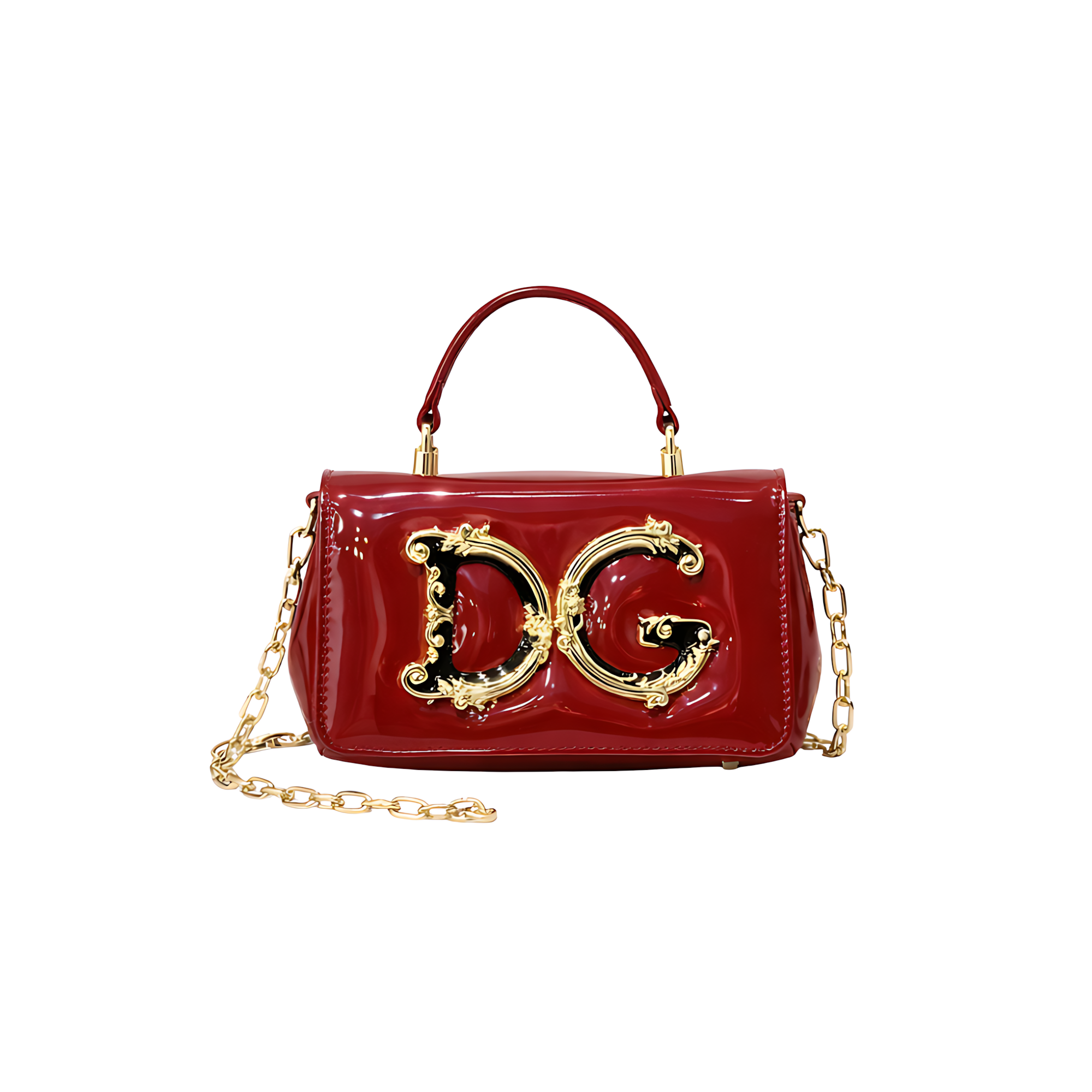 D&G Bag | Shoulder Nappa Red Shiny Leather