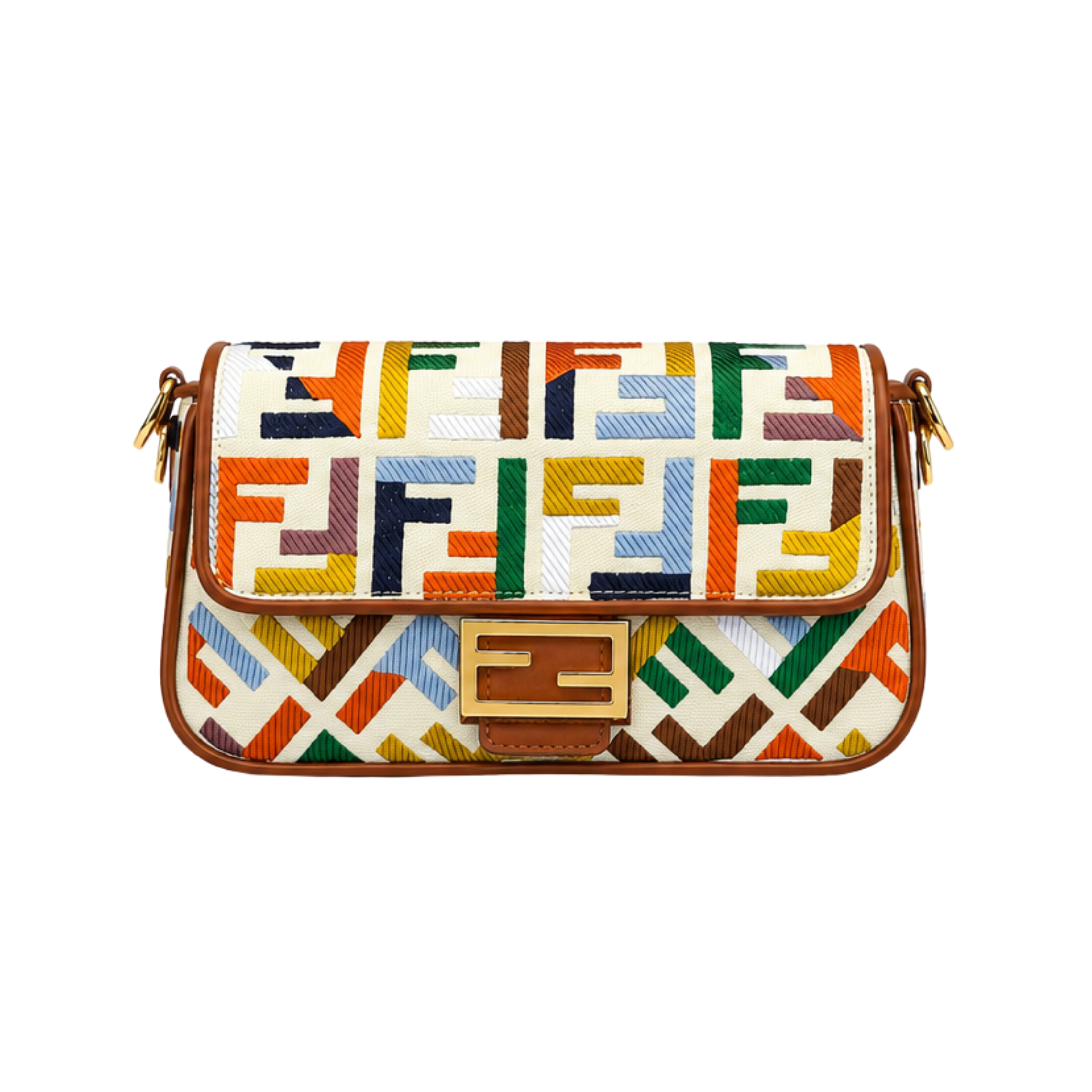 Fendi Bag | Multicolor Canvas Baguette Bag
