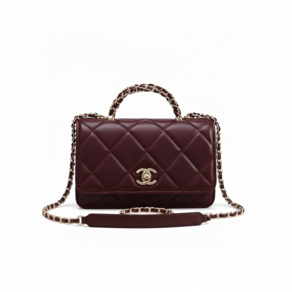 Chanel Bag | Mini Top Handle Shoulder Bag Leather