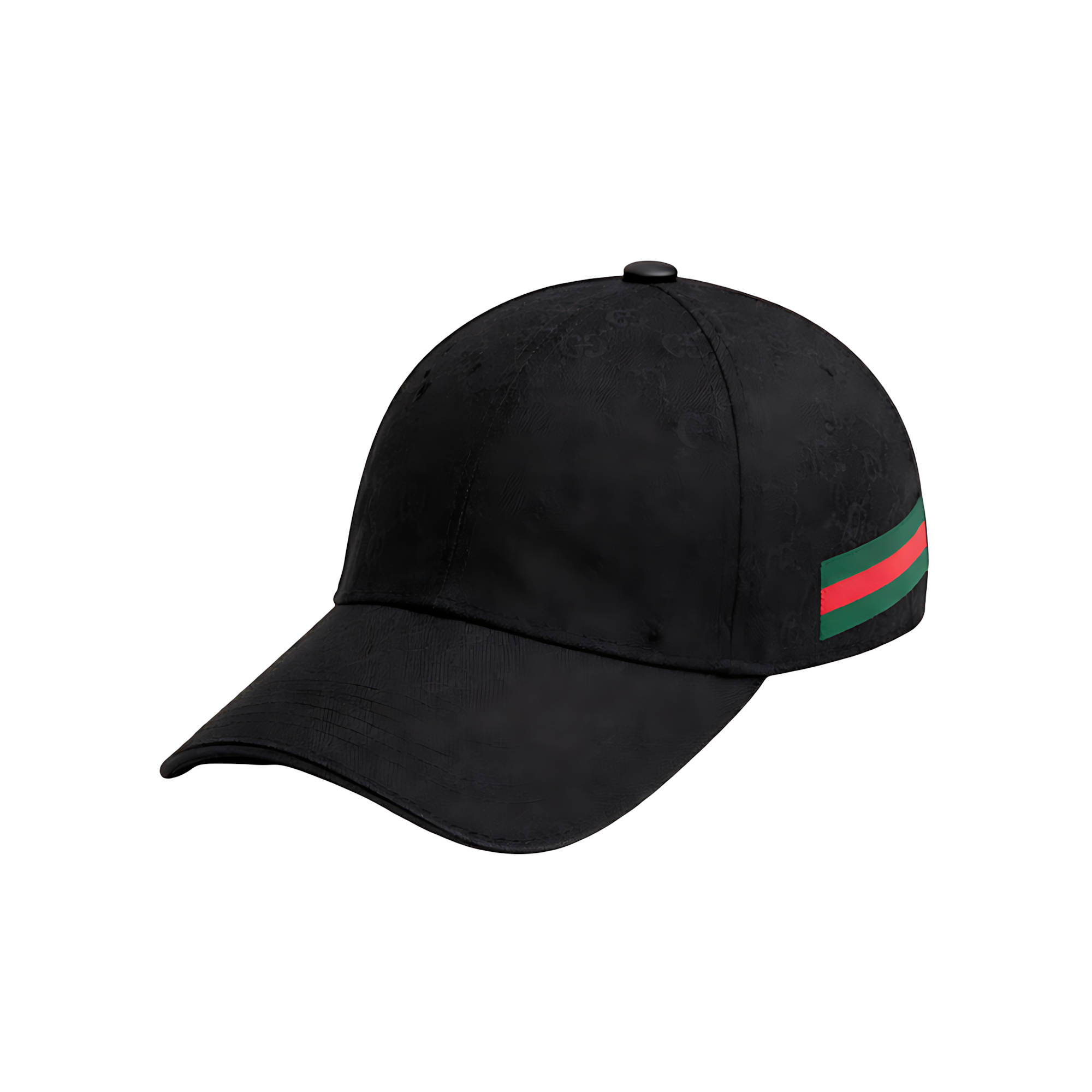 Gucci Cap | Stripe Canvas Black