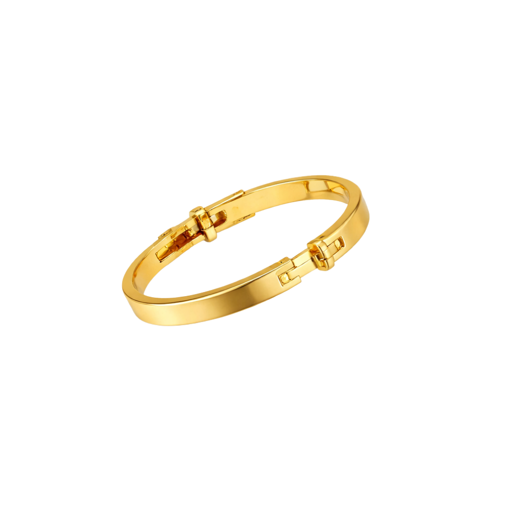 Hermès Jewelry | Kelly Bangle Bracelet Gold Full Crystals