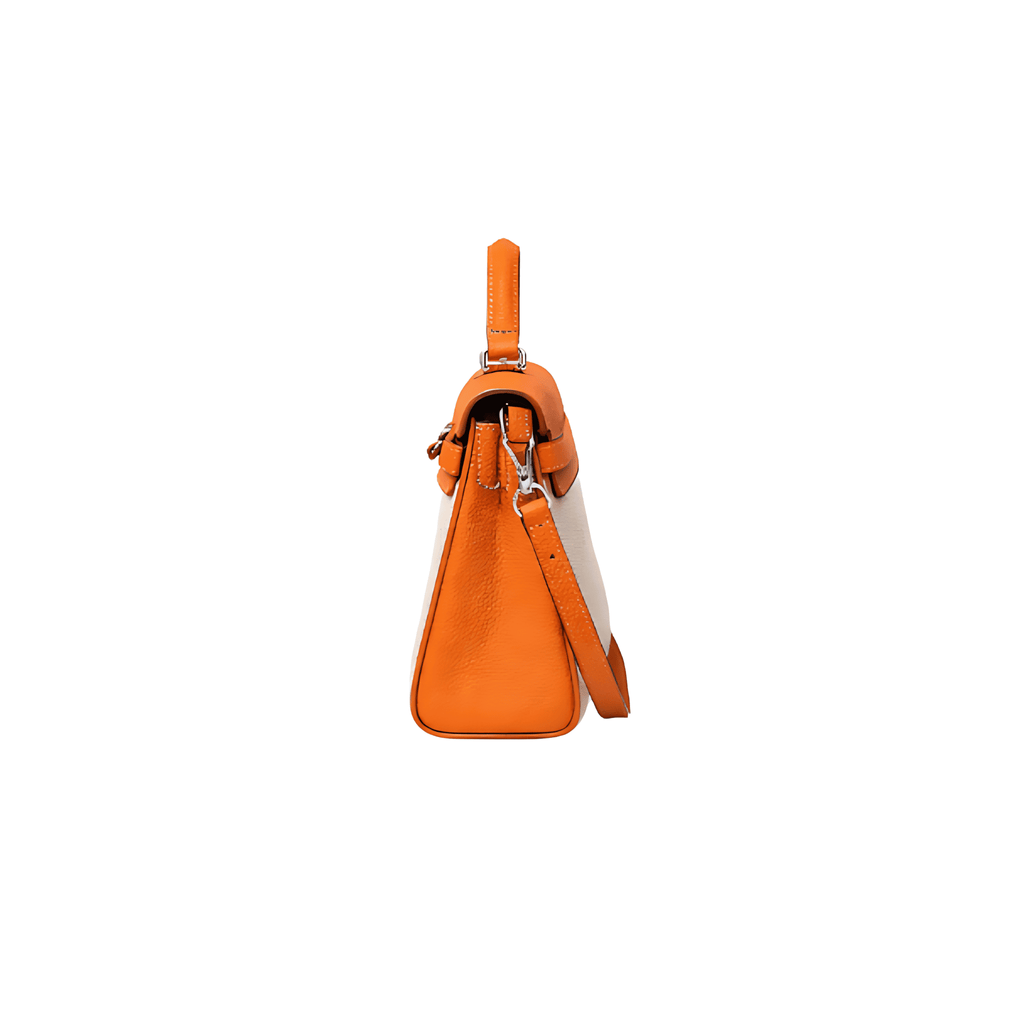 Hermès Bag | Kelly II Sellier 28 Toile H Étoupe Orange