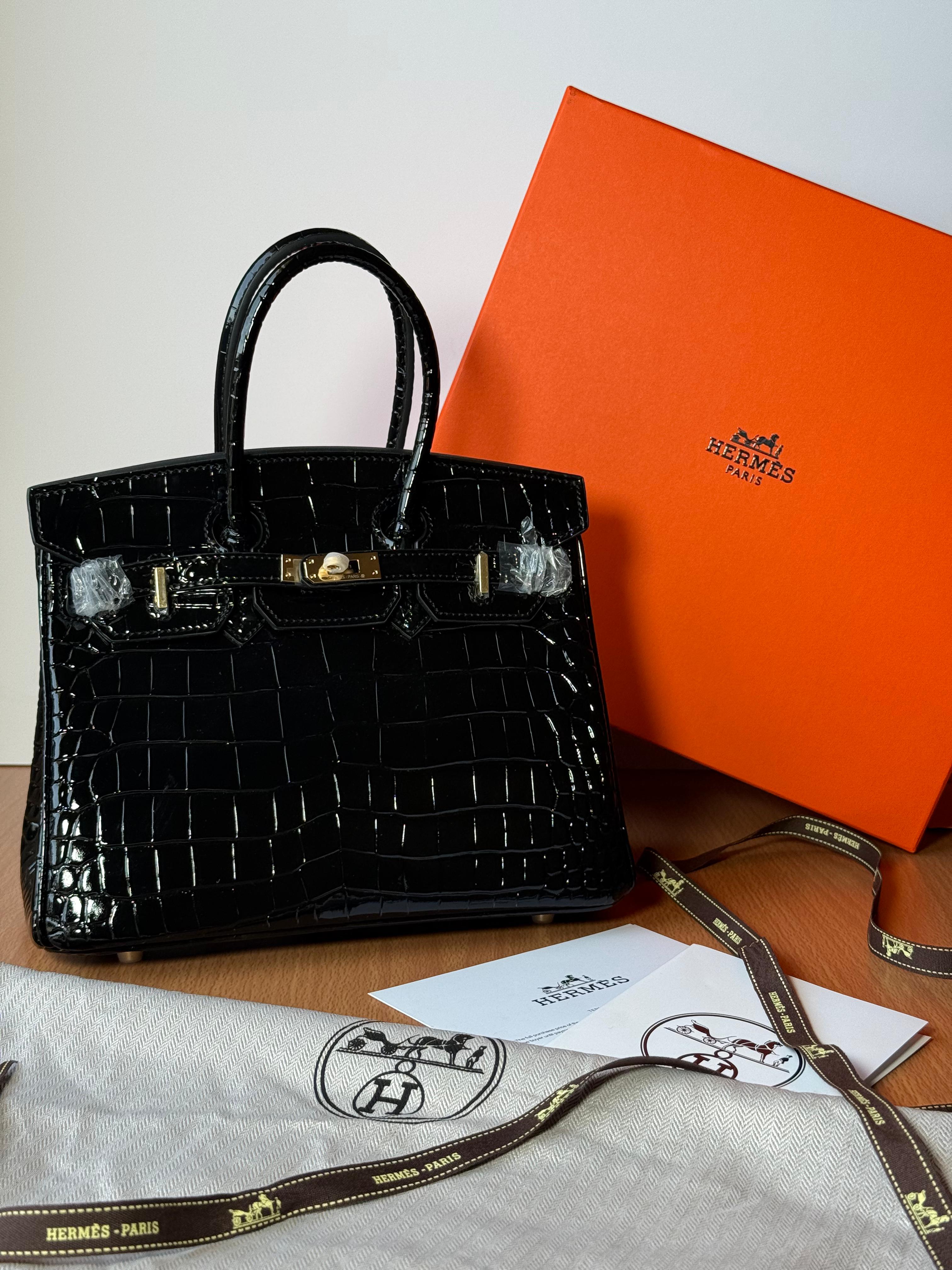 Hermès Bag | Birkin 35 Porosus Crocodile Black