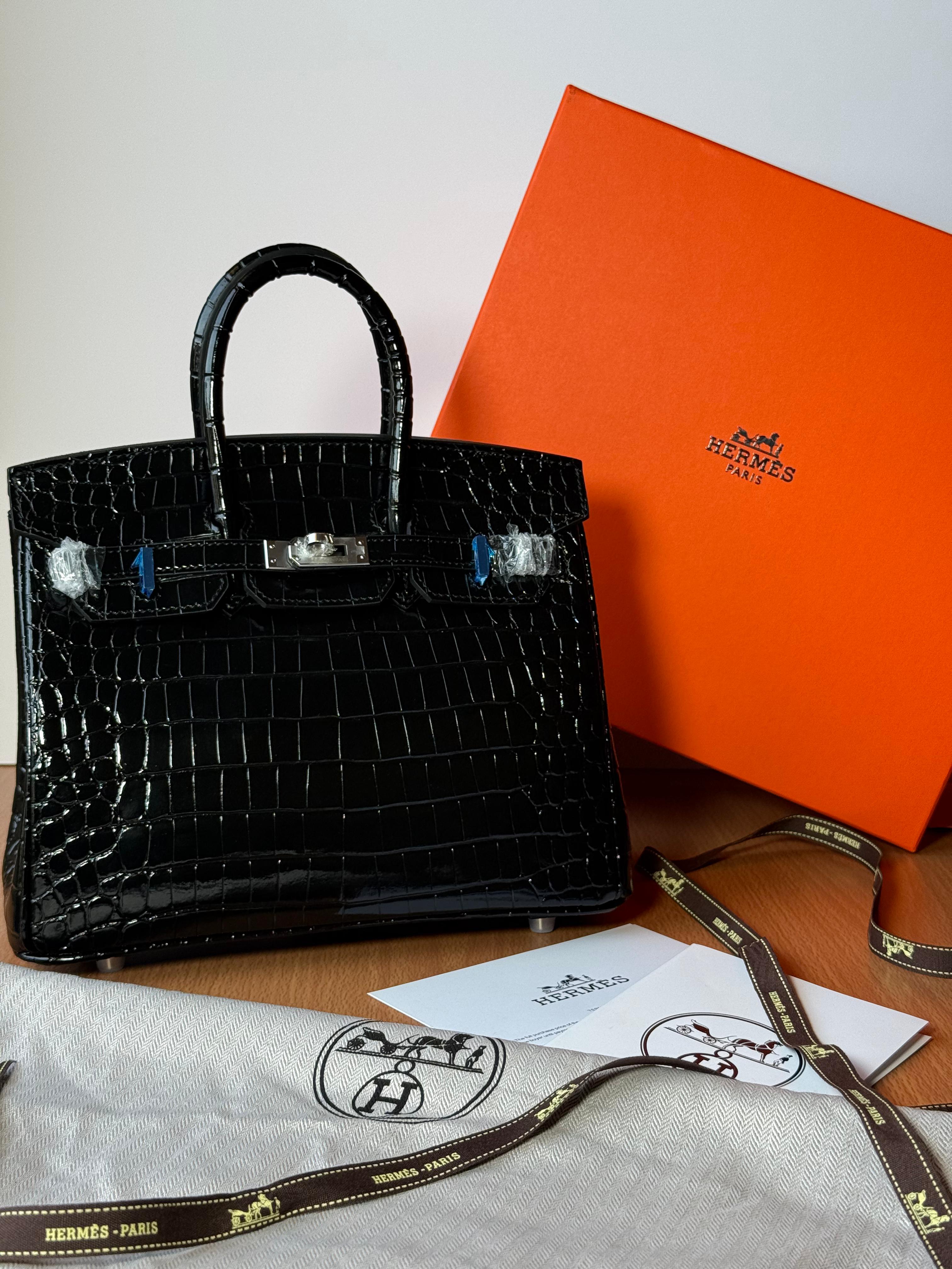 Hermès Bag | Birkin 35 Crocodile Silver lock