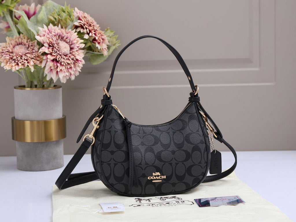 Coach Bag | Kleo Hobo Signature Canvas Cocoa Almond