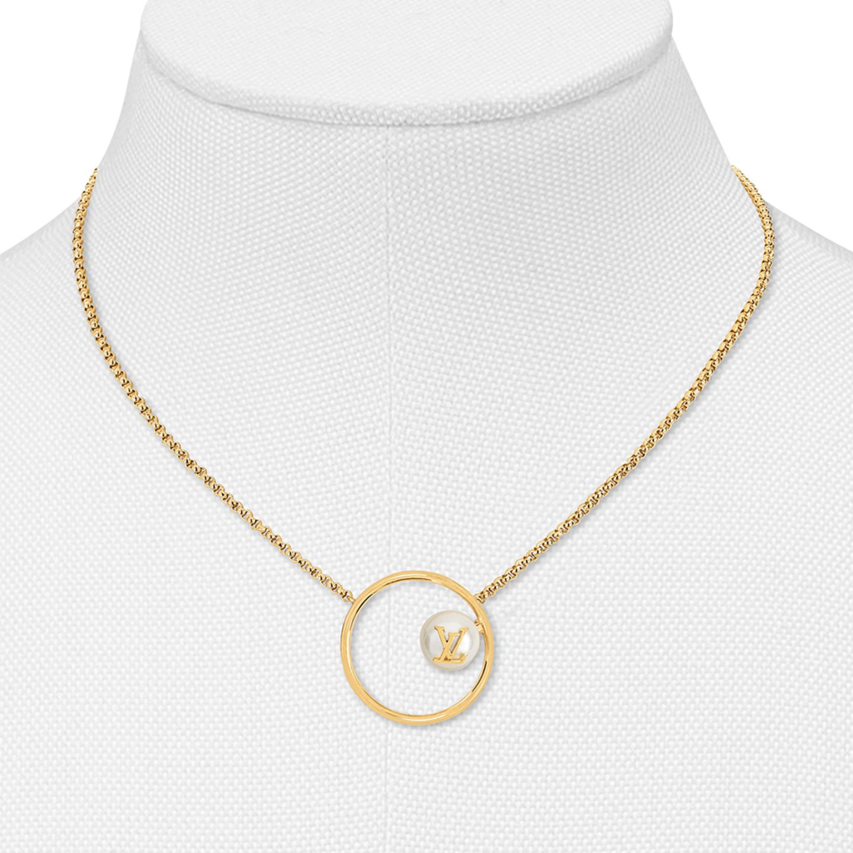 Louis Vuitton Jewelry | LV Eclipse Pearls Necklace Gold