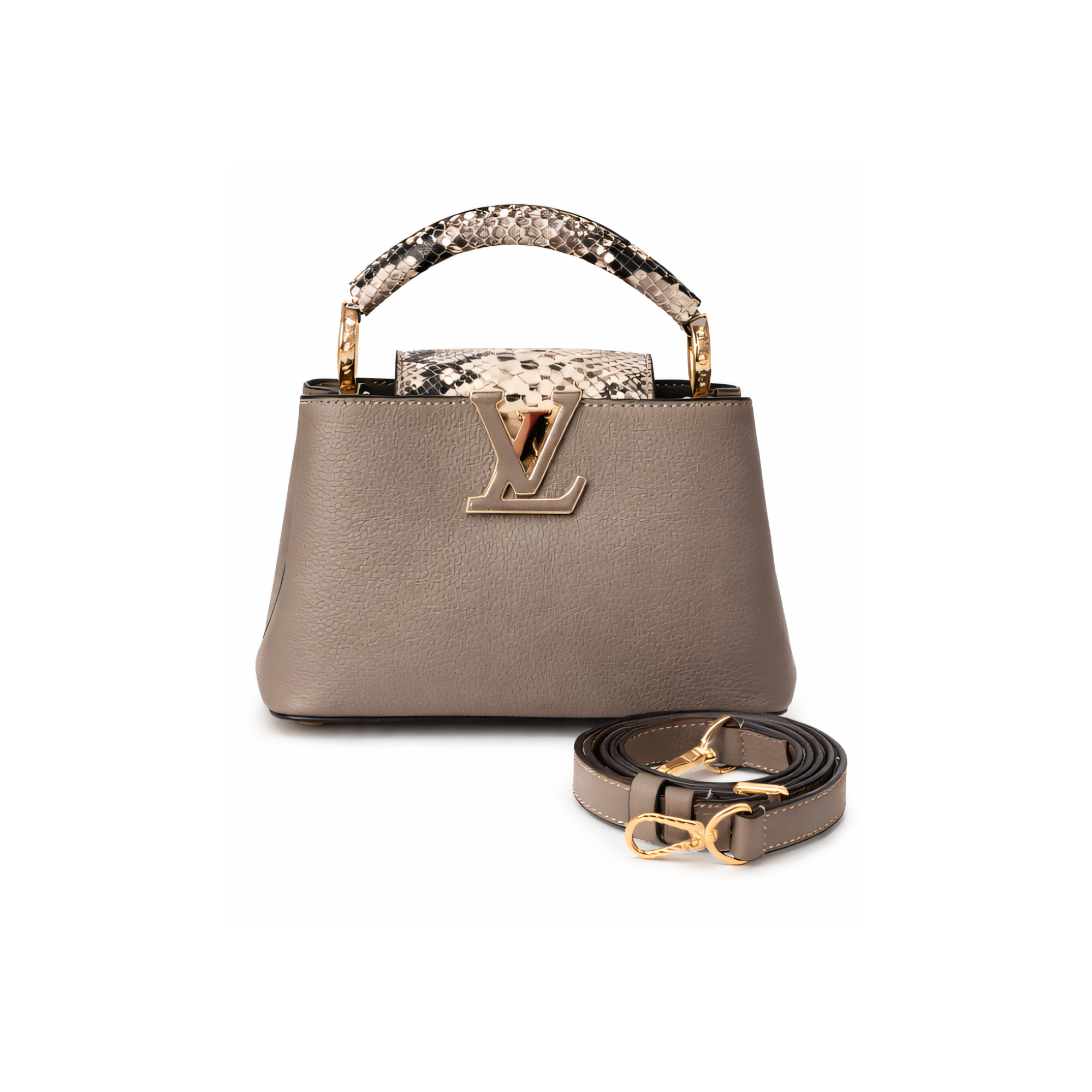 Louis Vuitton Bag | Ćapucines Gray Python